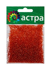 Набор д/творчества АСТРА Бисер 11/0 20гр 25 красный
