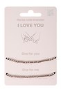 Набор парных браслетов Морзе I Love You (12-202509-BR-ZJ11640) (Lafilaf)