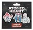 Набор значков Atomic heart Огонь (дерево) (3 штуки) - 0