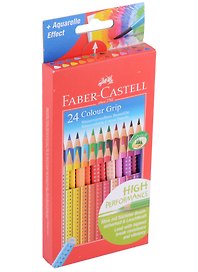 Карандаши цветные акварельные «Colour Grip», Faber-Castell, 24 цвета