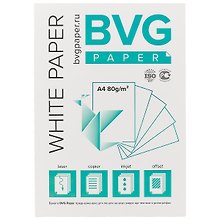 Бумага офисная А4, 100 листов, BVG