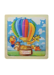 Конструктор магнитный в дерев. рамке Веселое путешествие (849700) (9 элементов) (упаковка)