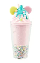 Стакан Мороженое Ушки круглые Котик-русалка (пластик) (480мл) (12-CHOUWU-YW531)