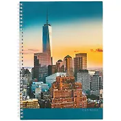 Тетрадь в клетку Unnika, "Современный мегаполис", А4, 80 листов