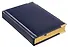 Ежедневник дат. 2026г. А6 176л "Status" темно-синий, 7Б, тв.переплет, иск.кожа, обл.поролон, мет.уголки, тонир.блок, цв.торец, ляссе, инд.уп - 1