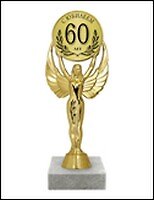 Статуэтка наградная С юбилеем 60 лет (SVN02-008) (19,5см)