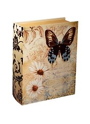 Сувенир, Шкатулка-книга Бабочка с ромашками (30*23,5*7,3)