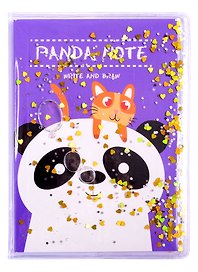 Записная книжка «Panda Note» А6, 56 листов в клетку, скрепка, Centrum
