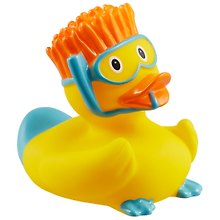 Игрушка для ванной, уточка резиновая FUNNY DUCKS "Уточка ныряльщик" (1864)