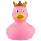 Игрушка для ванной, уточка резиновая FUNNY DUCKS "Уточка в короне розовая" (1926) - 1