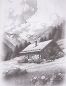 Пейзажи. 15 эскизов для штриховки - 2