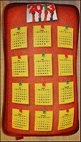 Подушка декоративная АНТИСТРЕСС Календарь Змея (43х23х6см) (АС-2002)