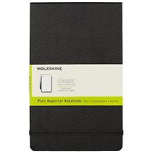 Книга для записей Moleskin Reporter, твёрдая обложка, чёрная, 120 листов, А5