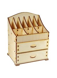 Ящик для косметики Маленький с 2 выдвижными отсеками (152233-S) (139х105х167мм) (игрушка из дерева)