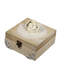 Шкатулка Прованс Ангелы (14х14х10см) (222-144)