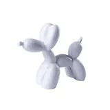 Декоративная фигурка Собачка-шарик (белая) (8х9) (керамика) (12-fengshen-202506-D3)