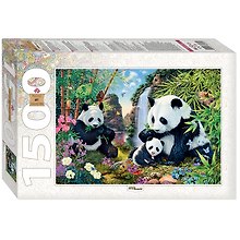 Пазл «Панды» 1500 элементов, Step puzzle