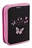 Пенал 1 отделение "Flower butterfly" с наполнением, 21*14 см, 24 предмета - 1