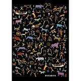 Записная книжка, Эксмо А6 (110*145) 96л. Книги для записей Графика. Наскальная живопись твердая обложка КЗФ69