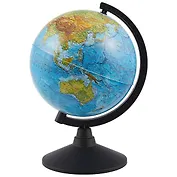 Глобус физический, диаметр 21 см