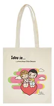 Сумка-шоппер Love is Счастье для двоих (43х34) (текстиль) (АКС-3109)