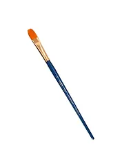 Кисть художественная Галерея, синтетика, плоскоовальная, короткая ручка №10, Гамма