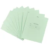 Тетради в клетку Hatber, 12 листов, зеленые, 10 штук