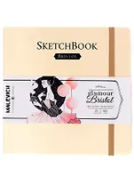 Скетчбук 190*190 20л " Bristol Glamour" кремовый, для графики и маркеров, 180г/м2