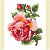 Набор д/творчества ЧУДЕСНАЯ ИГЛА Набор д/вышивания "Розочка"