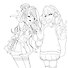 OUTLINES. Раскраска «Anime Teens» - 1