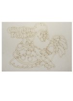 Трафарет Петушок № 1 А5 (148х210) (А5-1221) (3+) (Песочный мир)