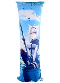 Подушка-обнимашка Аниме Dakimakura Девушка-волшебница с бабочками (Сёдзё) (цветная) (90х30)