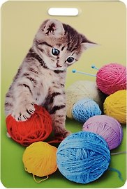 Чехол для карточек Котенок и разноцветные клубки