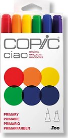 Набор маркеров Copic Ciao стартовый, 6 цветов