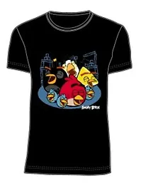 Angry Birds Футболка мужская LAUGHTER (L, Черный) (TS23-BLK)