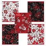 Тетрадь 96л кл. "Цветы на бархате" на гребне, флок, ассорти, Hatber