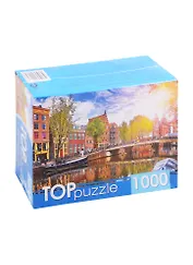 Пазл Солнечный канал в Амстердаме 1000 элементов TOPpuzzle ГИТП1000-4139