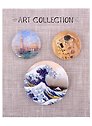 Набор значков Art collection (металл) (2 шт 25мм, 1 шт 38мм)