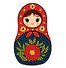 Кристальная (алмазная) мозаика  "ФРЕЯ"ALVM-129 магнит "Матрешка"6.5 х 10.5 см - 0