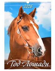 Календарь 2026г 320*480 "Год Лошади. Вид 2" настенный, на спирали