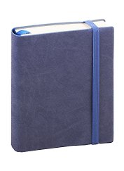 Ежедневник недат. А6 152л Reference деним, иск.кожа, интегр.переплет, тонир.блок, на резинке