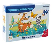 Контурный пазл «Простоквашино» 30 элементов, макси, Step Puzzle