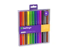 Фломастеры «Brush & Fineliner» Berlingo, 12 цветов