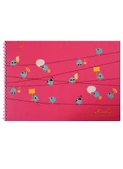 Альбом для рисования Unnika, "Птичьи посиделки", А4, 30 листов, на гребне