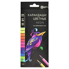 Карандаши цветные «Неон», Феникс+, 12 цветов