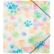 Папка на резинке A5+ "Neon Paws" пластик, Erich Krause