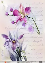 Декупажная карта Цветочное послание (А4)