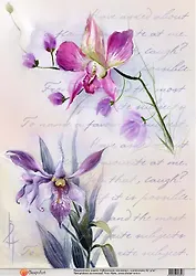 Декупажная карта Цветочное послание (А4)