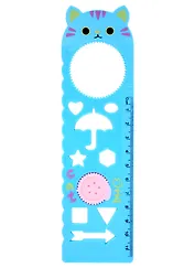 Линейка 12 см "Cat" трафарет