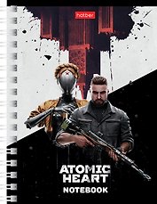 Записная книжка А6 80л кл. "Atomic Heart" гребень